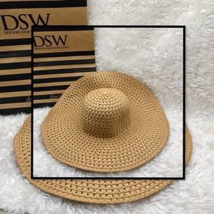 BEACH FLOPPY STRAW HAT NEUTRAL OSFA